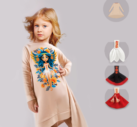 Плаття-світшот Angel UA Beige Плаття-світшот Angel UA Beige