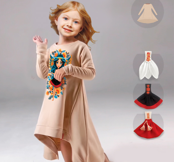 Плаття-світшот Angel UA Beige Плаття-світшот Angel UA Beige